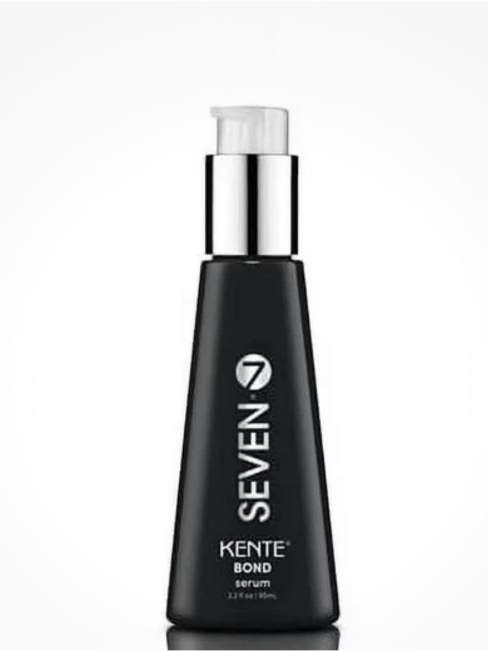 Seven7 Black Bond Serum Bottle with Silver Pump